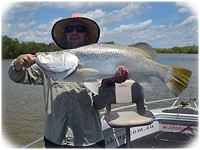 Joel Bassett, from Doreen, Victoria with a nice Barra